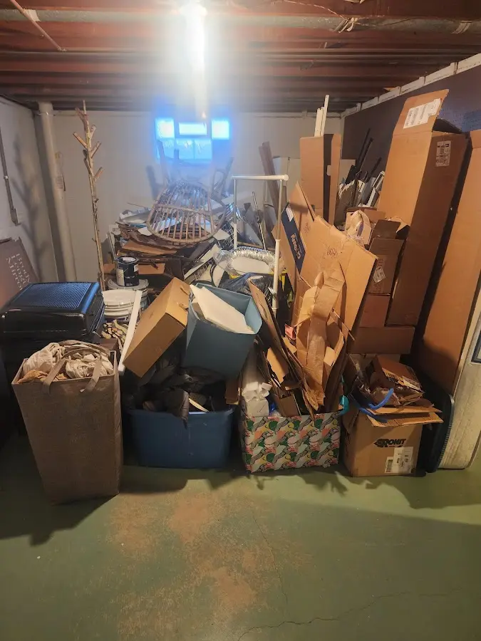 Roll-off dumpster container at job site for Construction Dumpster Rental in Gardena